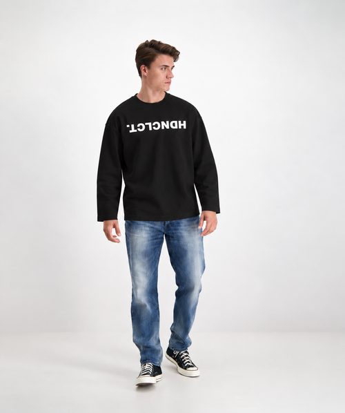 DECODED LONGSLEEVE - ZWART