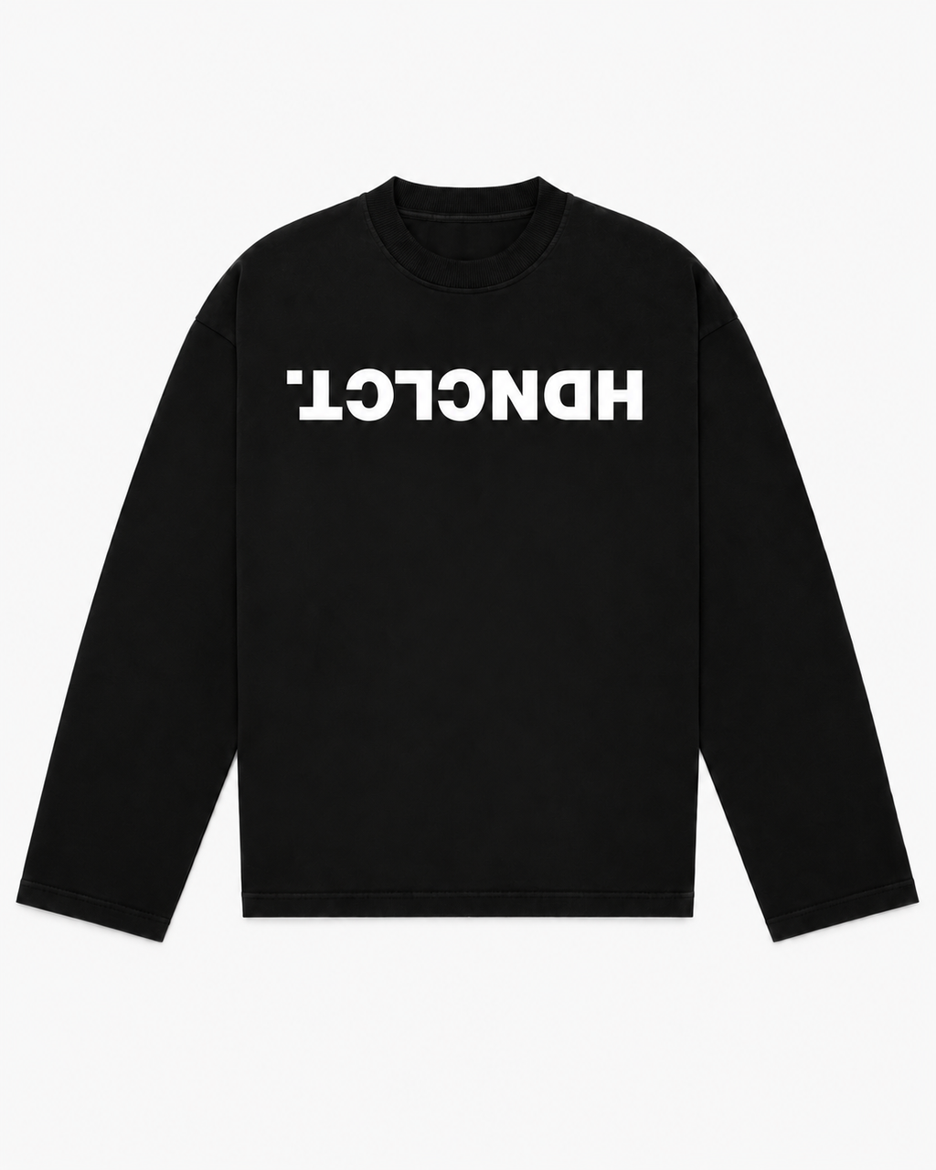 DECODED LONGSLEEVE - ZWART