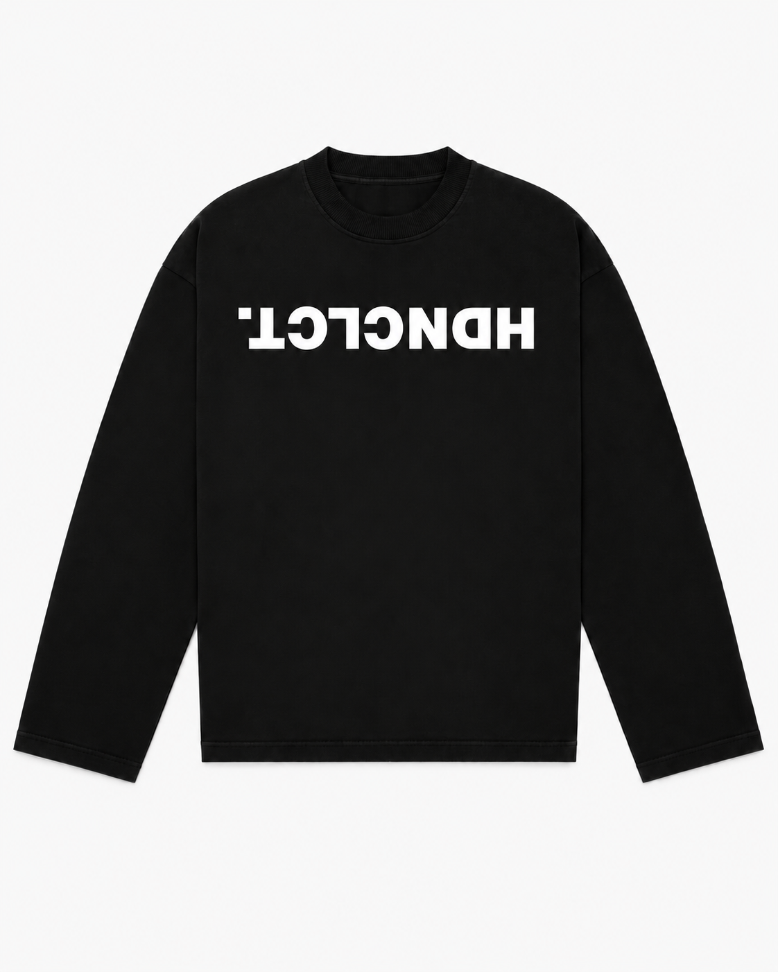DECODED LONGSLEEVE - ZWART